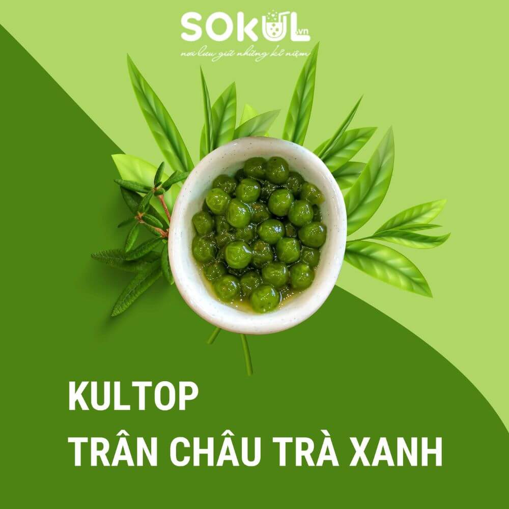 Kultop Trân châu trà xanh | sokul.Sokul Coffee không chỉ có đa dạng thức uống mà còn có nhiều loại topping khác nhau đi kèm.
