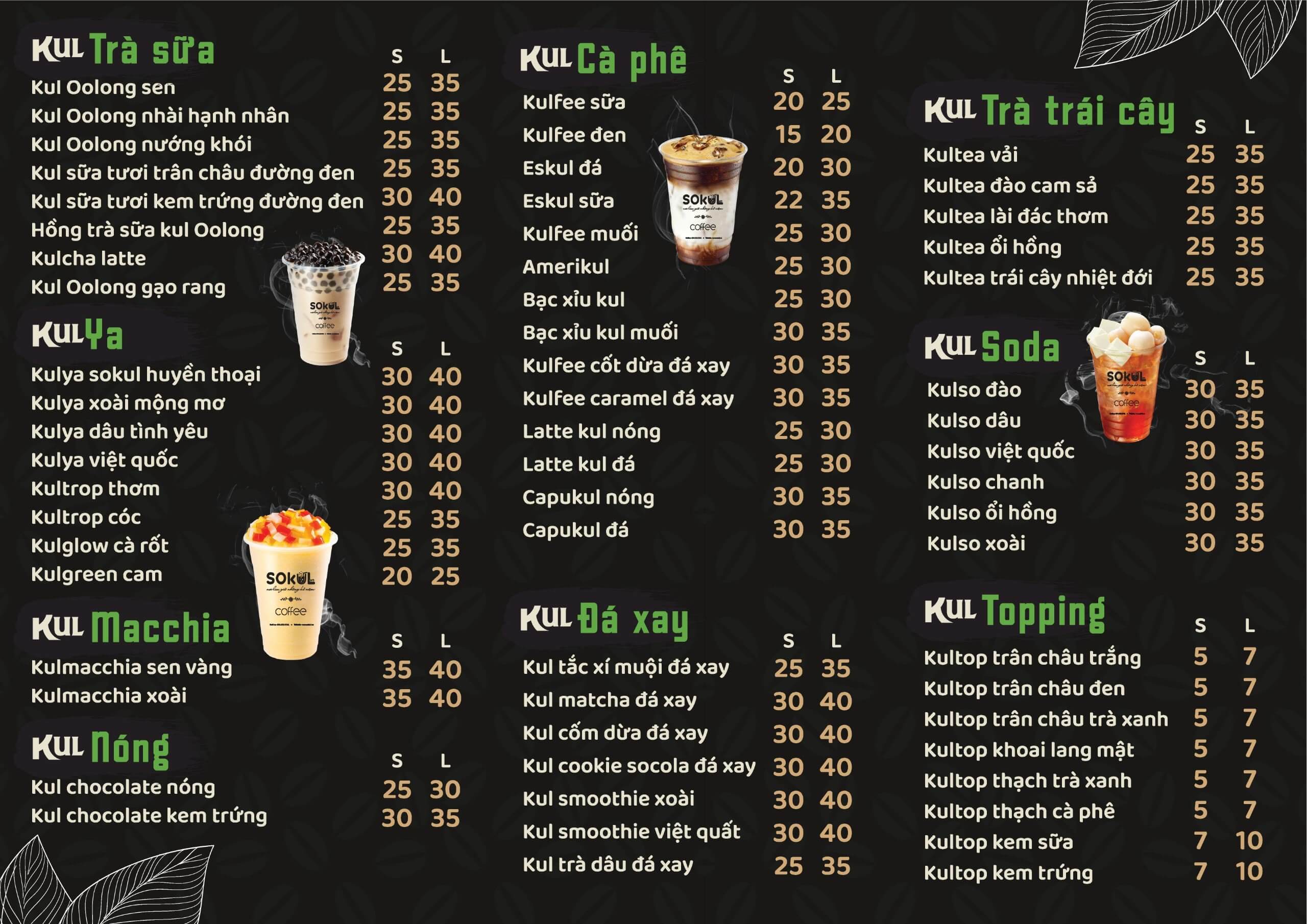 Menu tại quán vô cùng đa dạng và phong phú. Quán sẽ luôn cập nhật và đổi mới thực đơn để mang đến trải nghiệm mới mẻ cho khách hàng